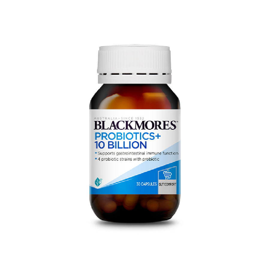 Blackmores Probiotics+ 10 Billion 30s - Helps restore digestive balance (Halal Certified)