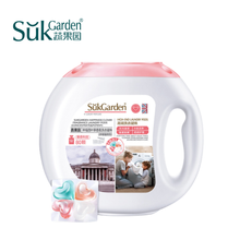 Load image into Gallery viewer, SukGarden 4in1 Premium Laundry Pods - 80 Pods/Container (Lucky Cloverleaf Frangrance - Concentrate &amp; Potent) Anti Bacterial&amp;Mites 99.9% 蔬果园4in1四叶草洗衣凝珠 （浓缩强效型）80粒/盒
