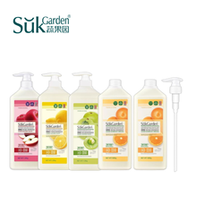 Load image into Gallery viewer, SukGarden Dishwashing Detergent Liquid 1.28kg (Household Food Grade | Vegetable &amp; Fruit | Baby Tableware Washable) Orange, Lemon, Apple, Gooseberry Fragrance 蔬果园果蔬餐具净 1.28kg/瓶
