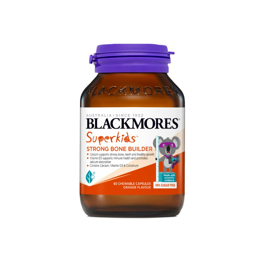 [New] Blackmores Superkids Strong Bone Builder - Chewable 60s (Orange flavour)