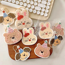 Load image into Gallery viewer, [10 Pieces for $8.9] Cute Cartoon Dishwashing Sponge Wipes Compressed Wood Pulp Oil Removal Cleaning (Randomly Designs) Melody, Bear, Rabbit, Dog, Flowers
