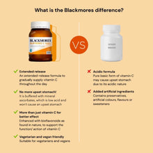 Load image into Gallery viewer, Blackmores Buffered C 500 Vitamin C (200 Tablets) - Consistent Immunity Support (Halal Certified)
