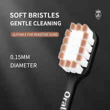 Load image into Gallery viewer, OralGos UK (2pcs) Soft Bristle Toothbrush for Sensitive Gums | Pro Fresh Pro Smile Toothbrush  | 10000+ Extra Soft Bristles
