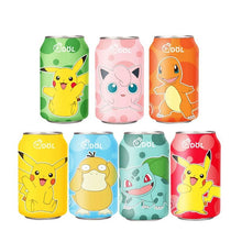 Load image into Gallery viewer, [NEW Packaging] QDOL Pokemon Collection Sparkling Water *24cans (Randomly Mix flavors) 宝可梦联名皮卡丘气泡水碳 *24罐/箱
