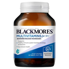 Load image into Gallery viewer, [NEW] Blackmores Multivitamin for 50+ Sustained Release 60 Capsules
