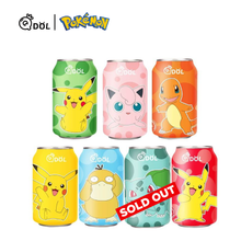 Load image into Gallery viewer, [NEW Packaging] QDOL Pokemon Collection Sparkling Water *24cans (Randomly Mix flavors) 宝可梦联名皮卡丘气泡水碳 *24罐/箱
