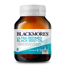Load image into Gallery viewer, Blackmores Ultra Refined Black Seed Oil 60s
