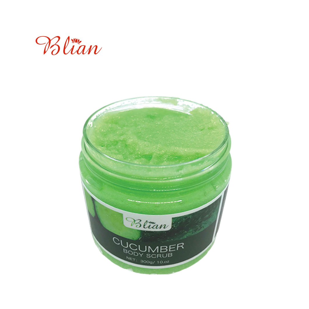 Blian Body Scrub 磨砂膏 (Cucumber, Bamboo Charcoal, Avocado | 青瓜, 竹炭, 牛油果) 300g/bottle