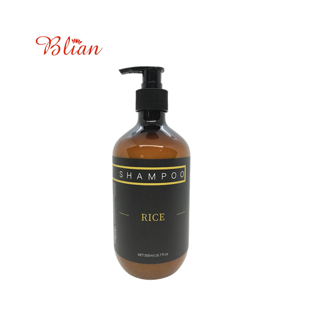 Blian Hair Shampoo 洗发乳 (Rice, Bamboo Charcoal | 大米, 竹炭) 500ml/bottle