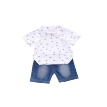 Load image into Gallery viewer, 100% Cotton Toddler Polo Tee with Pants S-M-L-XL 儿童马球T-恤与裤  (Crown series/皇冠列)
