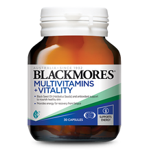 Load image into Gallery viewer, Blackmores Multivitamins + Vitality 30s
