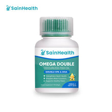 Load image into Gallery viewer, SainHealth Omega Double Odourless Fish Oil (Double EPA &amp; DHA), 90 Softgels
