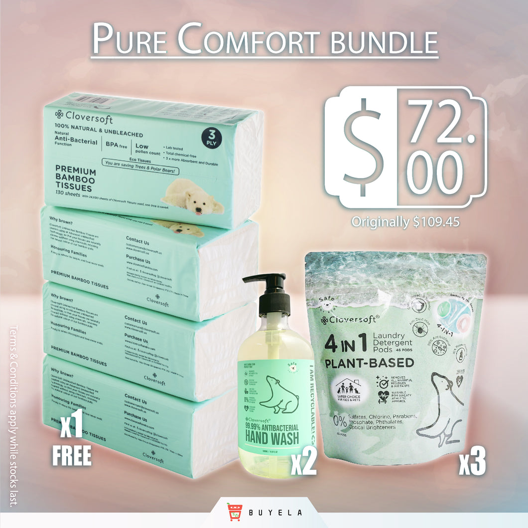 Pure Comfort Bundle (Cloversoft items for Mom and Baby)