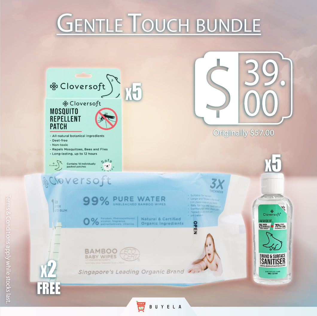 Gentle Touch Bundle (Cloversoft items for Mom and Baby)