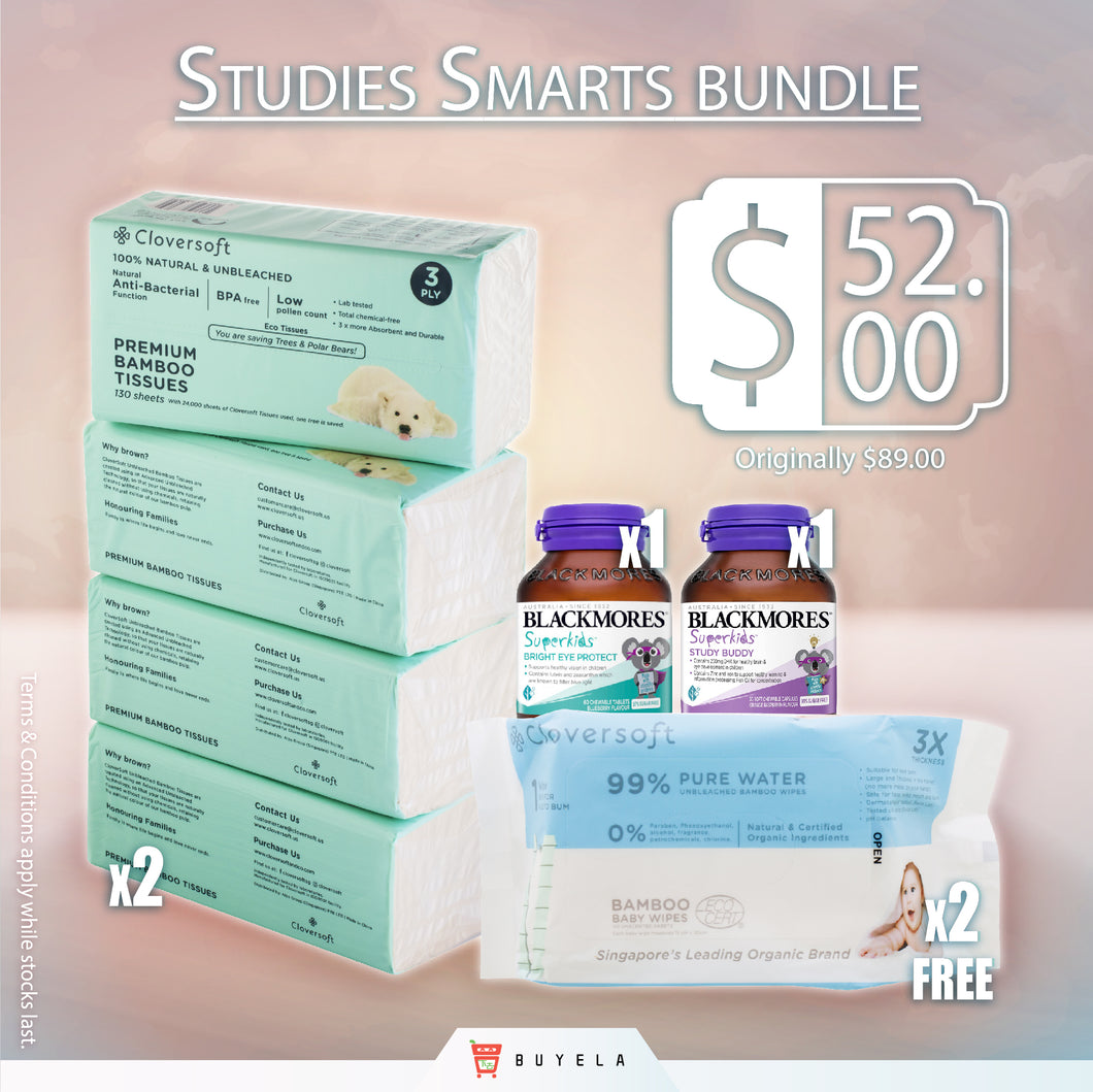 Studies Smarts Bundle (Cloversoft / Blackmores items for Mom and Baby)