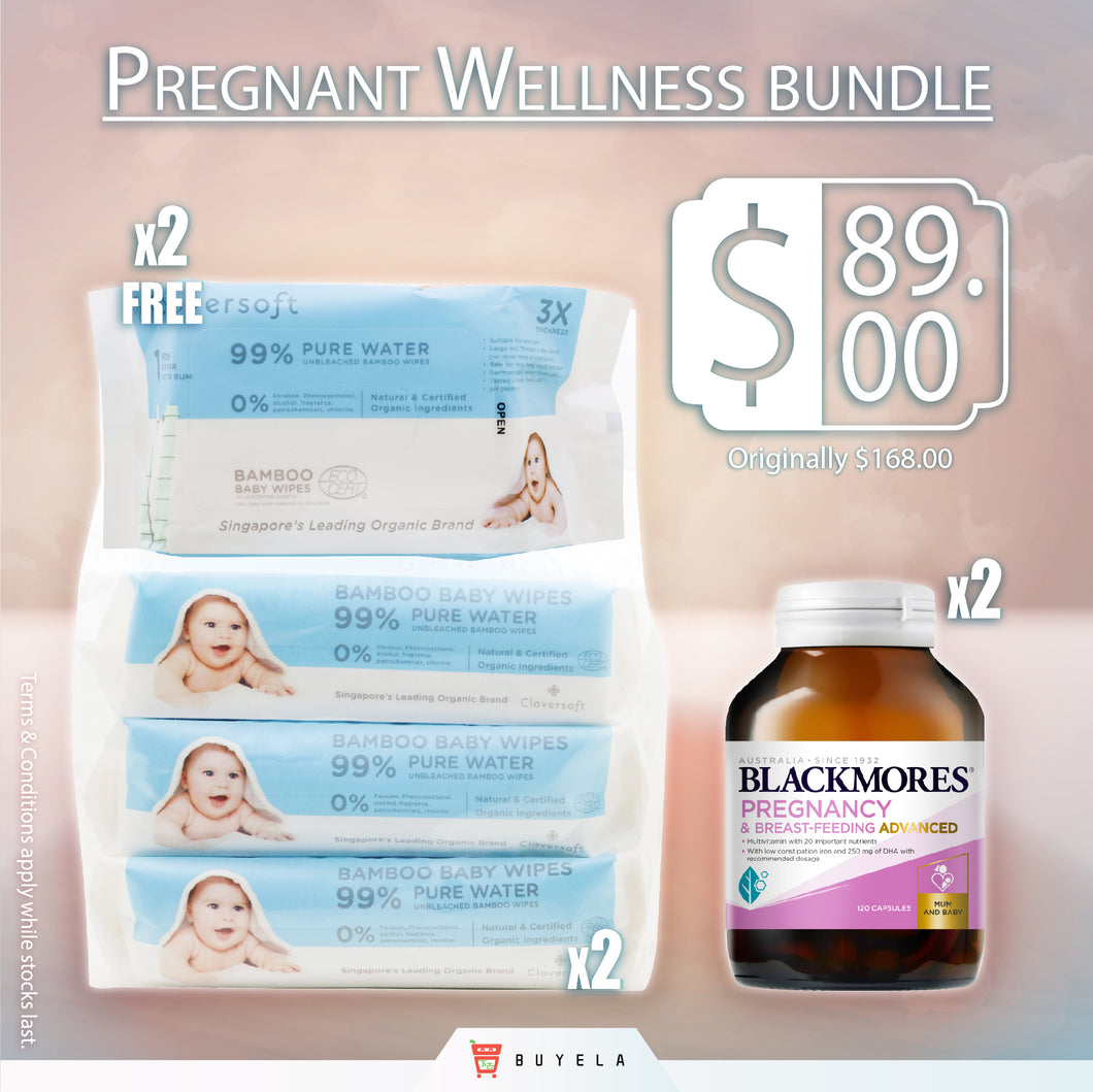 Pregnant Wellness Bundle  (Cloversoft / Blackmores items for Mom)