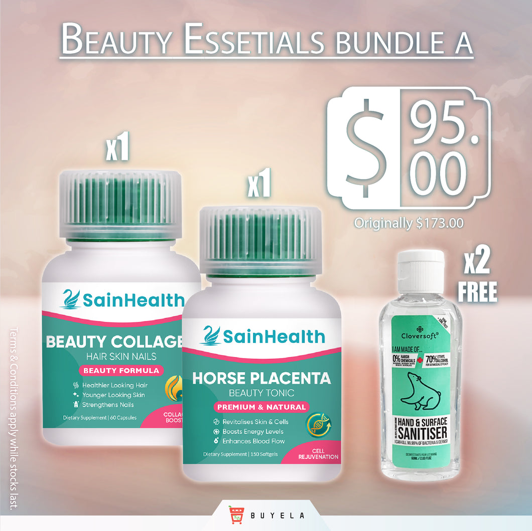 Beauty Essentials Bundle - A (Cloversoft / SainHealth items for Mom)